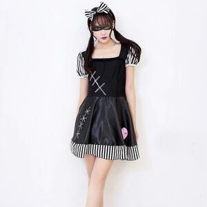 Adult Women's Broken Rag Doll Costume - Size 4-6 NWT